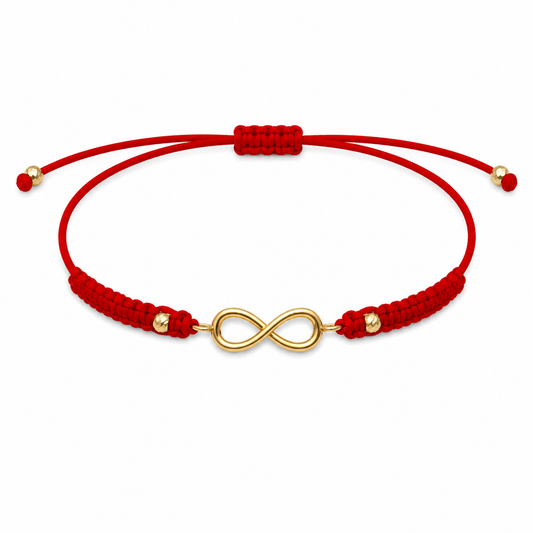 Brățară cu infinit pe șnur din Aur 14 k