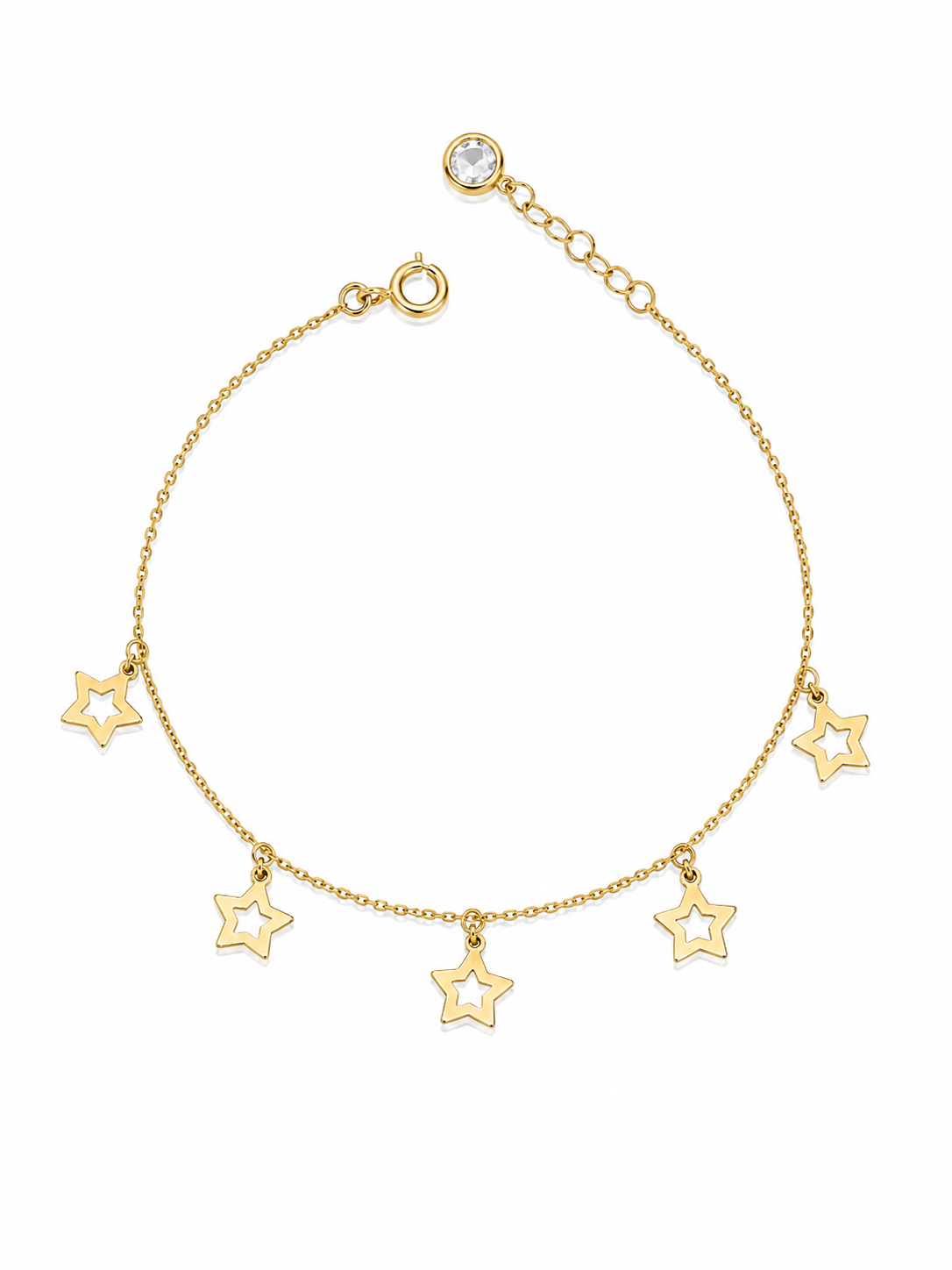 Bratara cu stele din Aur 14 K