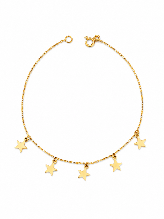 Bratara cu stele din Aur 14 K